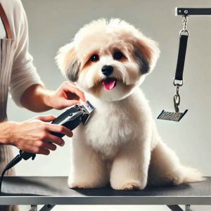 Dog on Grooming Table