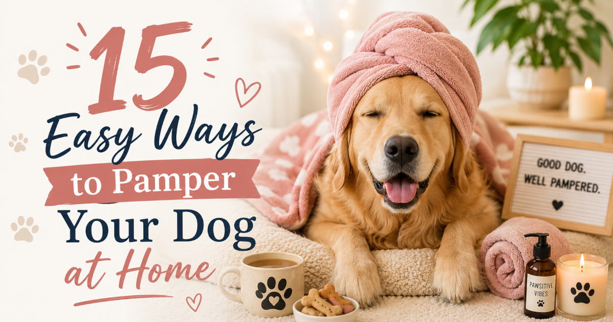 Pampering your dog at home - spa towel